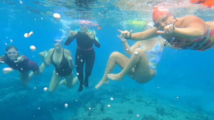 underwater yoga